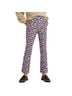 Boden Floral Purple Blue Khakis Size 4 - photo 1