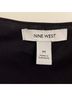 Nine West Animal Print Black White Long Sleeve Blouse Size M - photo 5