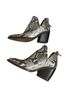 Vince Camuto Snake Print Gray Ankle Boots Size 7 - photo 1