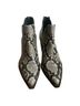 Vince Camuto Snake Print Gray Ankle Boots Size 7 - photo 6