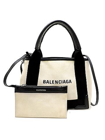 Balenciaga Balenciaga Navy Cabas XS Women's Handbag 390346 Canvas Black (view 1)