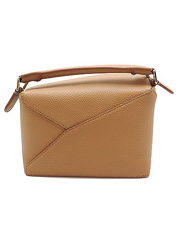 Loewe Loewe Puzzle Edge Mini Shoulder Bag for Women, A510P88X16, Calfskin, Toffee (view 2)