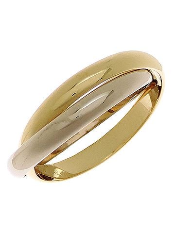 Cartier Cartier #49 750YG WG Double Band Women's Ring - 750 Yellow Gold (view 1)