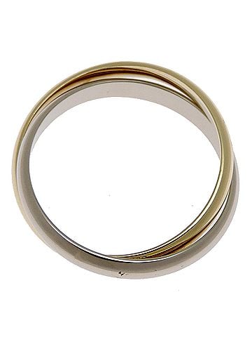 Cartier Cartier #49 750YG WG Double Band Women's Ring - 750 Yellow Gold (view 2)