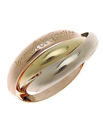 Cartier Cartier #54 750PG YG WG Trinity Ring for Women and Men - 750 Pink Gold, Yellow White Gold (view 1)