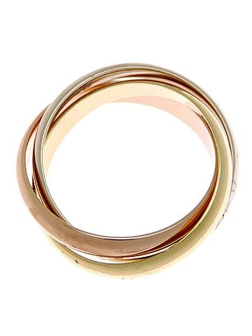 Cartier Cartier #54 750PG YG WG Trinity Ring for Women and Men - 750 Pink Gold, Yellow White Gold (view 2)
