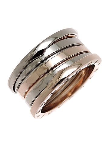 Bvlgari Bvlgari 750PG WG B.zero1 Men's Ring - 750 Pink Gold (view 1)