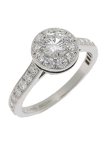 Van Cleef & Arpels Van Cleef &amp; Arpels Icone 0.32ct Diamond Ring, Women's, RG33348, Pt950 Platinum (view 1)