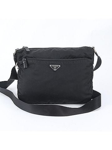 Prada Prada Tessuto Nylon Triangle Logo Leather Shoulder Bag Messenger for Men (view 1)