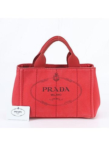 Prada Prada Canapa BN2439 Tote Bag, Handbag, Shoulder with Guarantee Card - Women's (view 1)