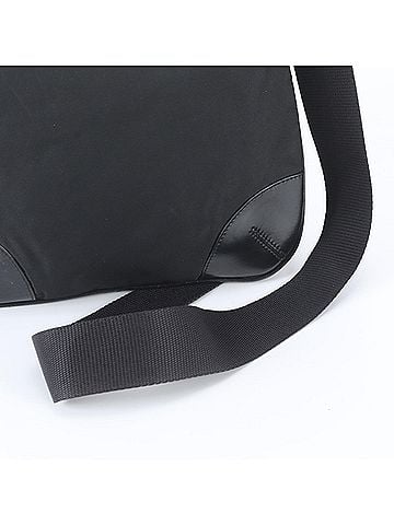 Prada Prada Tessuto Nylon Leather Shoulder Bag Handbag Tote Black Brand Women's (view 2)