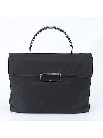 Prada Prada Tessuto Nylon Handbag, Black, Brand Name, Women's (view 1)