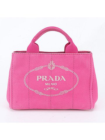 Prada Prada Canapa handbag/tote bag, pink, brand name, women's. (view 1)