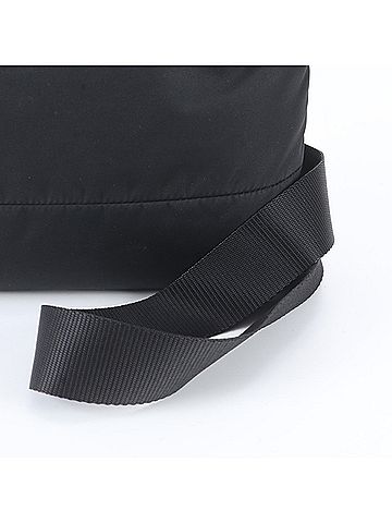 Prada Prada Tessuto Nylon Triangle Logo Leather Shoulder Bag, Black, Women's (view 2)