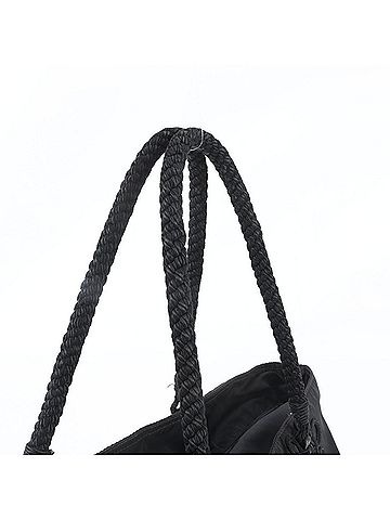 Prada Prada Tessuto Nylon Triangle Logo Leather Tote Bag Handbag Shoulder Black Women's (view 2)