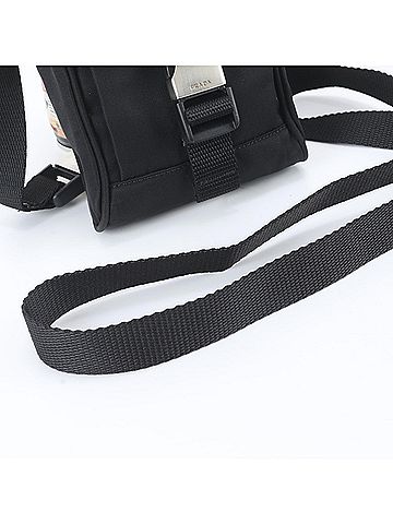 Prada Prada Tessuto Nylon MV583 Shoulder Bag Messenger Bag, Black, with Guarantee Card, for Men (view 2)