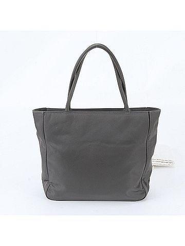 Prada Prada Triangle Logo Handbag Tote Bag, Gray, Brand Name, Women's (view 1)