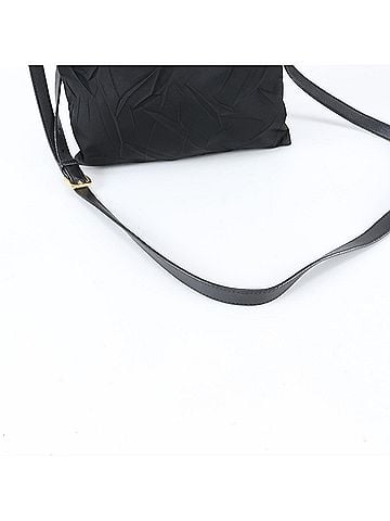 Prada Prada Tessuto Nylon Triangle Logo Leather Shoulder Bag, Black, Women's (view 2)