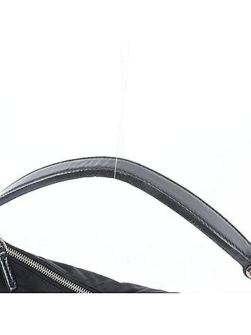 Prada Prada Tessuto Nylon Logo Hobo Leather Shoulder Bag Handbag Black Women's (view 2)