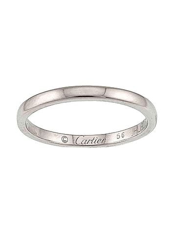 Cartier Cartier Ballerine Ring #56, 2mm wide, Platinum. (view 2)
