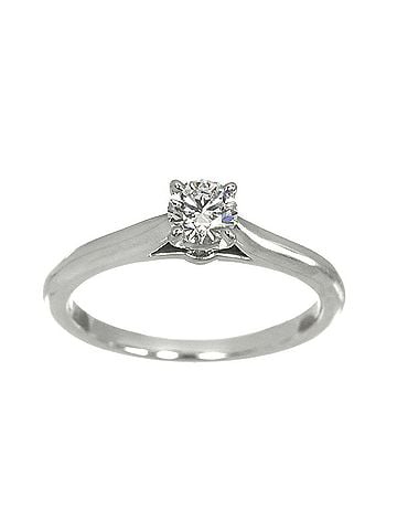 Cartier Cartier Solitaire Diamond Ring, 0.24ct, E VVS1, 3EX, Platinum. (view 2)