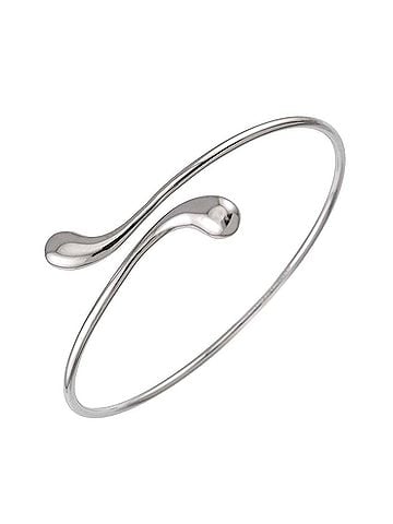 Tiffany & Co. Tiffany &amp; Co. Double Teardrop Bangle 17.5cm SV 925 Sterling Silver Bracelet (view 1)