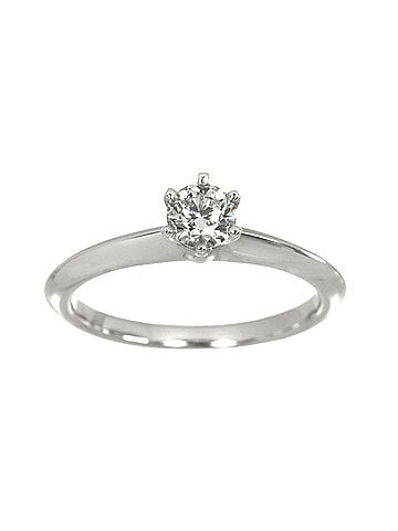 Tiffany & Co. Tiffany &amp; Co. Solitaire Ring with 0.23ct Diamond, Platinum (Pt) (view 2)