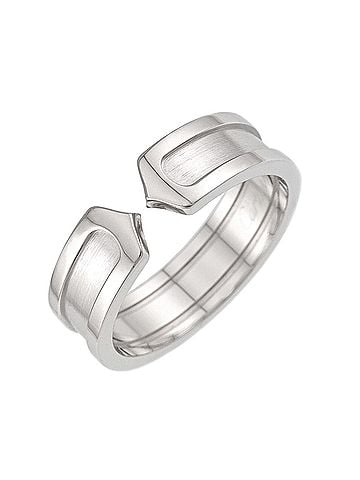 Cartier Cartier C2 Small SM #62 Ring, 18K WG White Gold 750, 2C Ring (view 1)