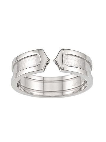 Cartier Cartier C2 Small SM #62 Ring, 18K WG White Gold 750, 2C Ring (view 2)