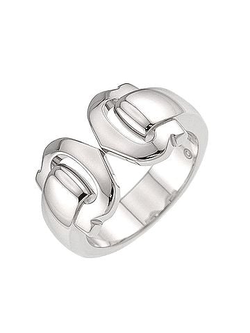 Cartier Cartier C2 #49 Ring, 18K WG White Gold 750 2C Logo Ring (view 1)