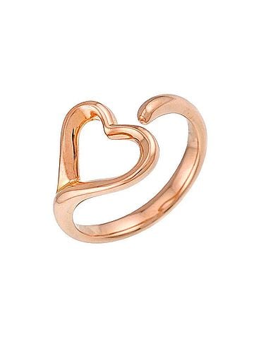 Tiffany & Co. Tiffany &amp; Co. Heart 1 Ring 18K PG Pink Gold 750 Open (view 1)