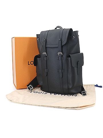 Louis Vuitton Louis Vuitton Christopher PM Epi Leather Backpack (Noir M50158 RFID) (view 2)