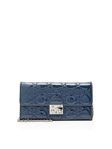Christian Dior Dior Cannage Patent Leather Miss Dior Wallet on Chain (view 1)