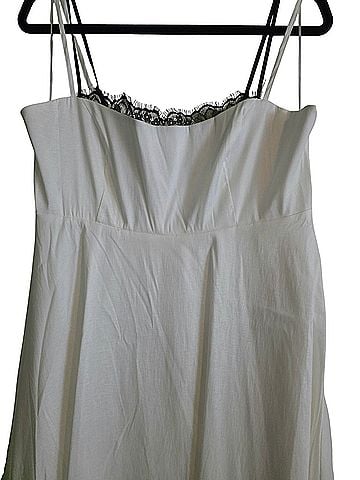 Abercrombie & Fitch lace-trim taffeta maxi dress Casual Dress (view 2)