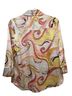 L'Agence 100% Silk Paisley Multi Color Long Sleeve Blouse Size L - photo 6
