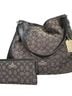 Coach Print Gray Black Shoulder Bag One size - photo 1