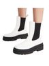 Good American White Black Ankle Boots Size 9 - photo 1