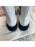Good American White Black Ankle Boots Size 9 - photo 7