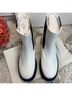 Good American White Black Ankle Boots Size 9 - photo 3