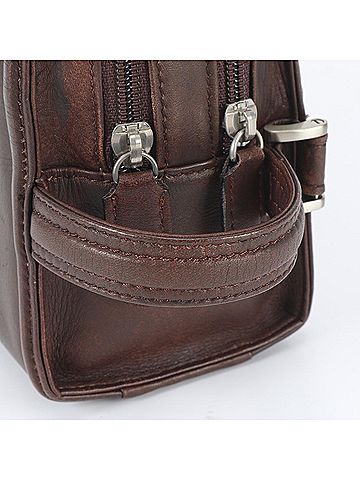 Balenciaga Balenciaga Leather Second Bag Clutch Handbag Pouch Brown Brand Men's (view 2)