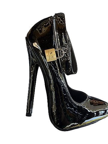 Ellie Ellie 6” Heel Fetish Pumps with Lock &amp; Key Heels (view 2)