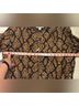 Michael Kors 100% Polyester Snake Print Brown Black Jacket Size L - photo 4