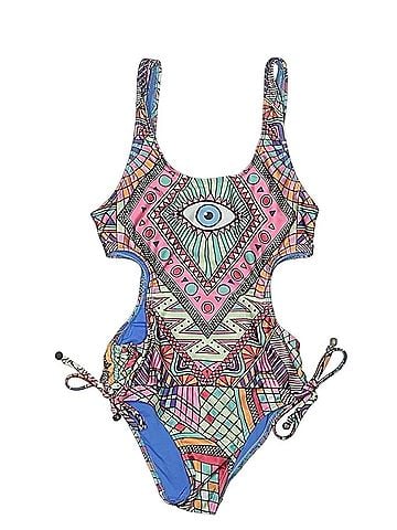 Wildfox Geometric One-Piece Swimsuit One Piece Swimsuit (view 1)