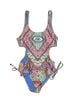 Wildfox Graphic Blue Pink One Piece Swimsuit Size S - photo 1