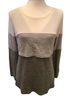 Bearsland Gray White Green Long Sleeve Top Size S - photo 1