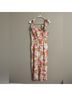 Taylor 100% Cotton 18% Polyester Floral Pink White Jumpsuit Size M - photo 4