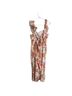Taylor 100% Cotton 18% Polyester Floral Pink White Jumpsuit Size M - photo 2