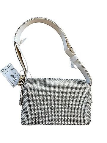 Jessica McClintock Crystal-Embellished Shoulder Bag Shoulder Bag (view 2)