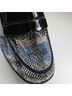 Betsey Johnson 100% Polyurethane Plaid Black Blue Silver Heels Size 6 1/2 - photo 11