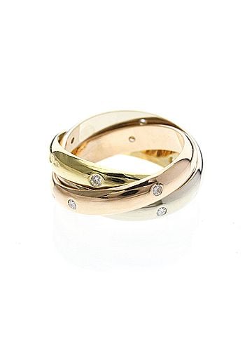 Cartier Cartier Trinity Ring Yellow Gold (18K),Pink Gold (18K),White Gold (18K) Fashion No Stone Band Ring Gold (view 1)